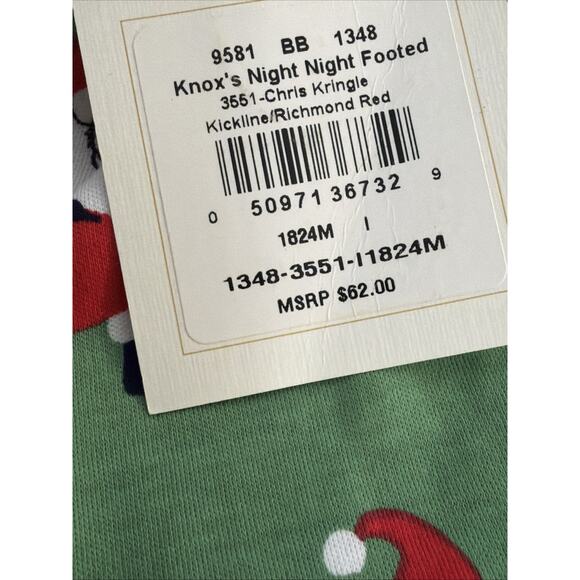 NEW The Beaufort Bonnet Company 18-24M Knoxs Night Night Pajama Christmas Chris - Picture 2 of 2